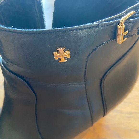 Tori Burch Black Milan leather booties size 8.5 - Picture 12 of 16